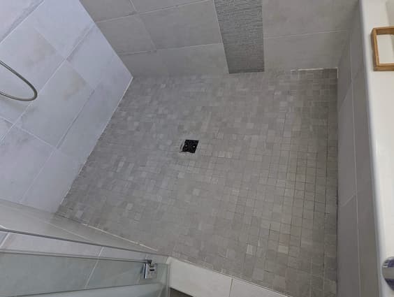 Unsealed porous grout before professional sealing service in Mill Creek WA