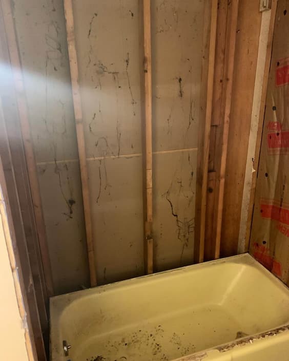 Damaged cracked tiles before expert repair service in Bothell WA